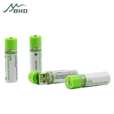 Pilas AA recargables con cargador USB